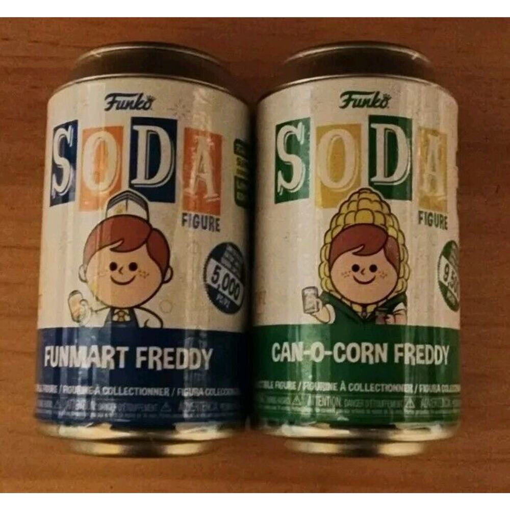SDCC 2024 OFFICIAL STICKER FUNKO SODA FREDDY CAN-O-CORN & FUNMART FREDDY LE